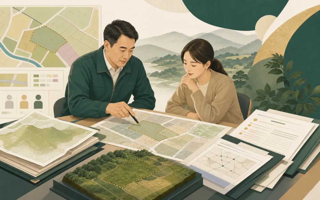 土地二胎怎麼辦？額度因素、設定順位、費用與風險主題插畫